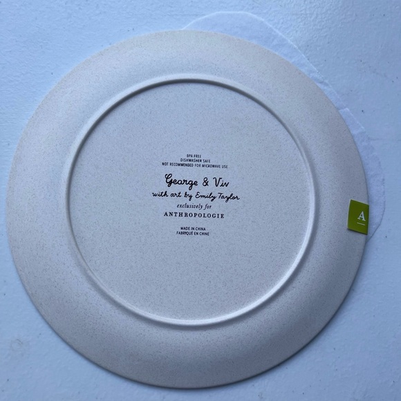 NIB Emily Taylor for George & Viv Melamine Holiday Dessert Plates,  Set of 4 - Picture 7 of 10